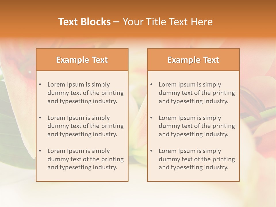 White Pink Petal PowerPoint Template