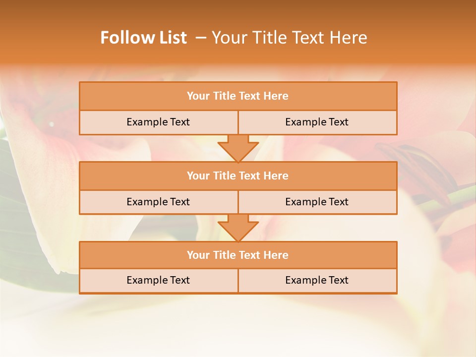 White Pink Petal PowerPoint Template