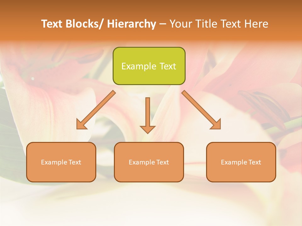 White Pink Petal PowerPoint Template