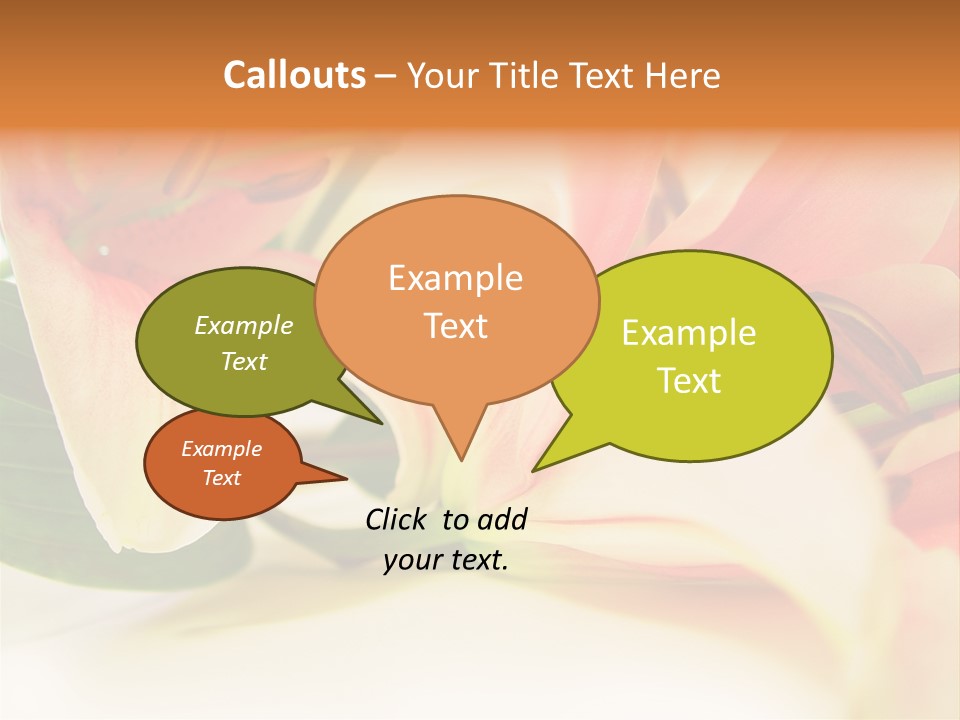 White Pink Petal PowerPoint Template