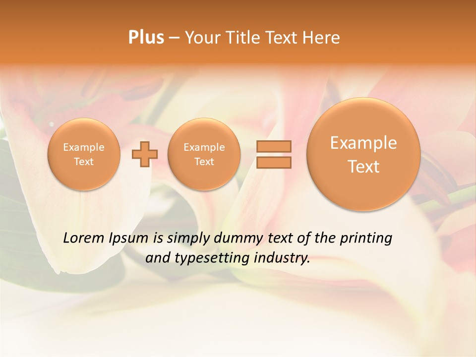 White Pink Petal PowerPoint Template