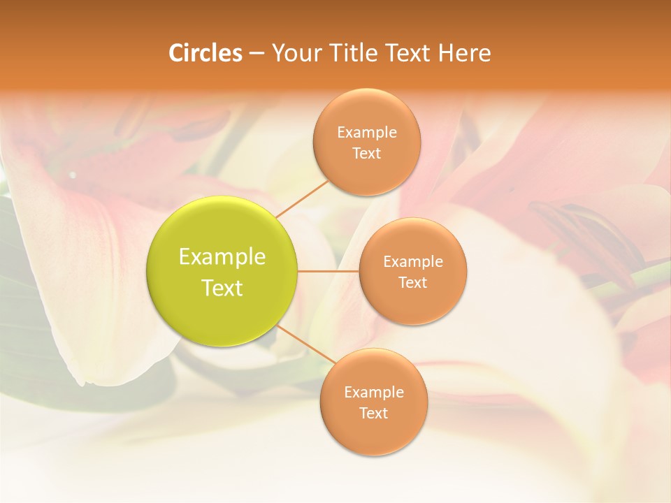 White Pink Petal PowerPoint Template