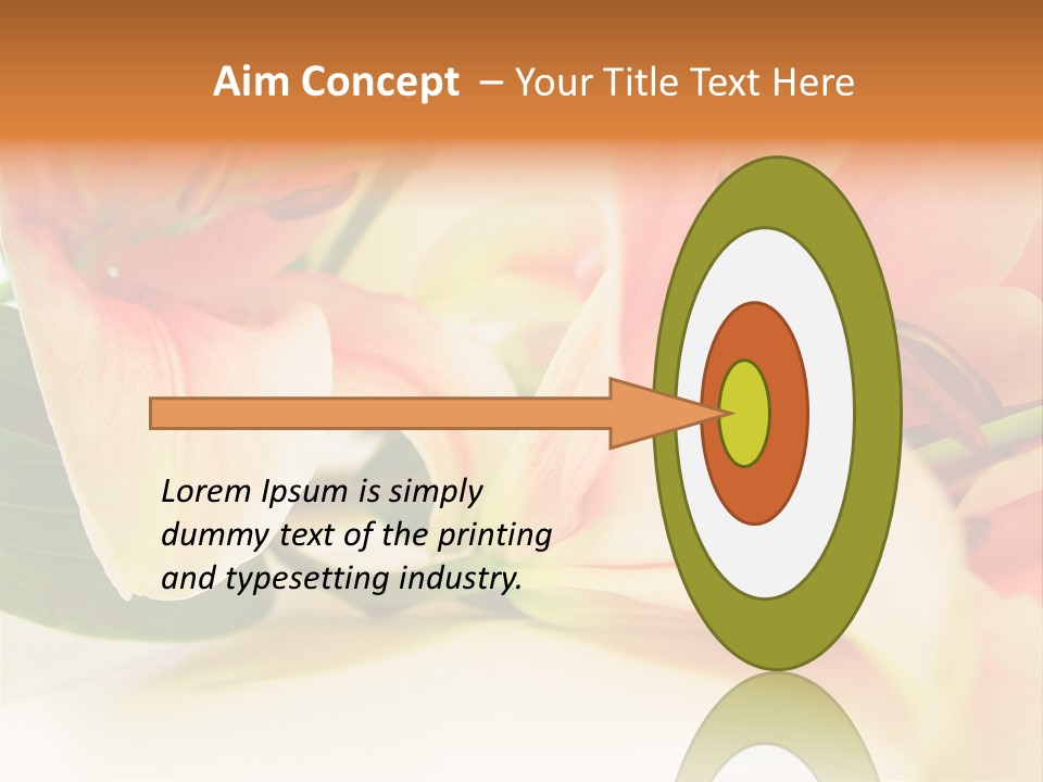 White Pink Petal PowerPoint Template