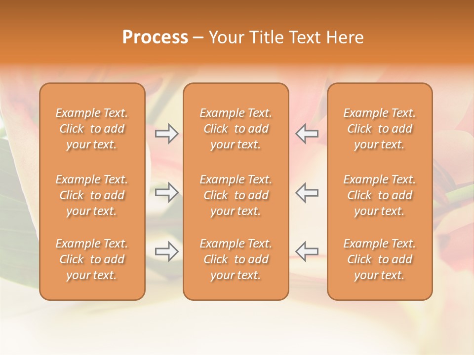 White Pink Petal PowerPoint Template