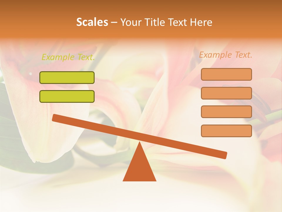 White Pink Petal PowerPoint Template