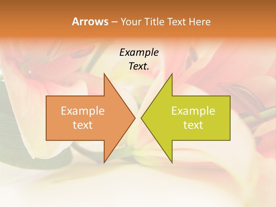 White Pink Petal PowerPoint Template