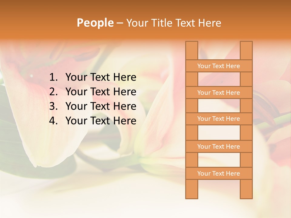 White Pink Petal PowerPoint Template