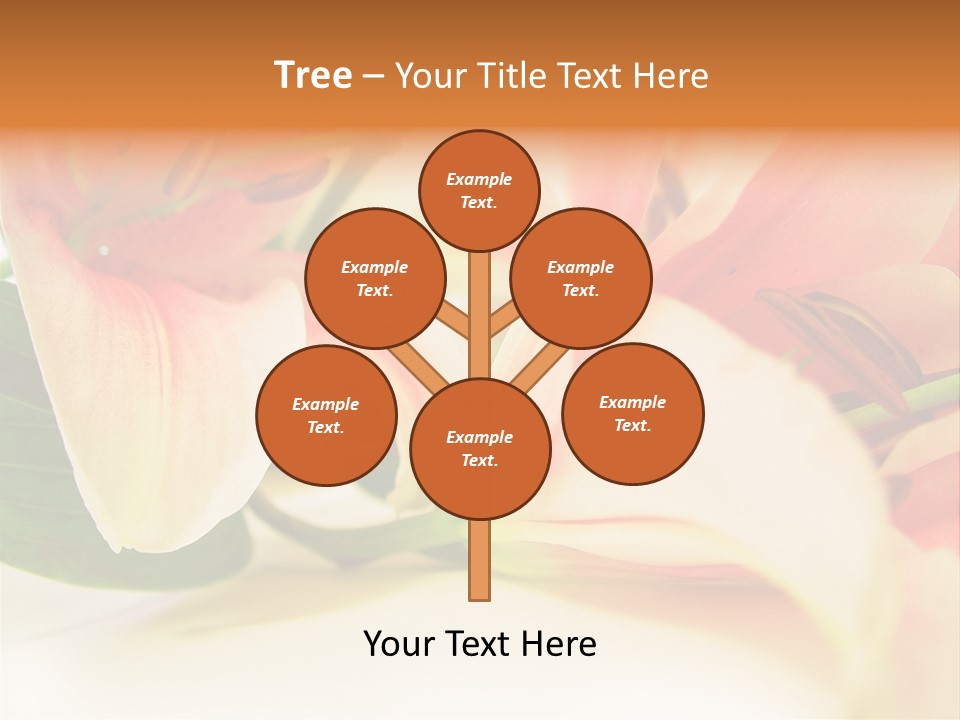 White Pink Petal PowerPoint Template