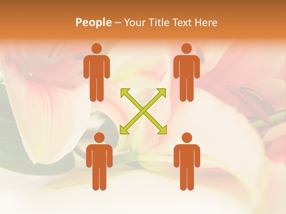 White Pink Petal PowerPoint Template