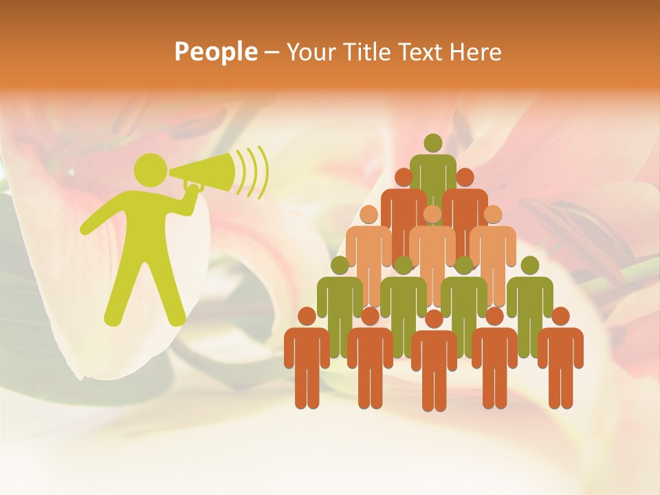 White Pink Petal PowerPoint Template