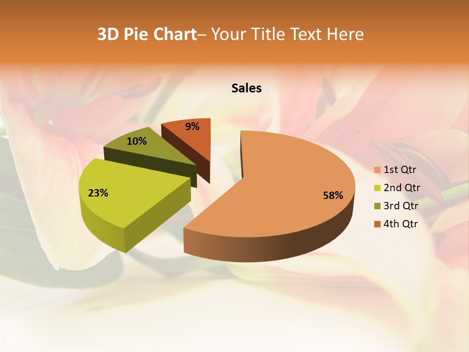 White Pink Petal PowerPoint Template