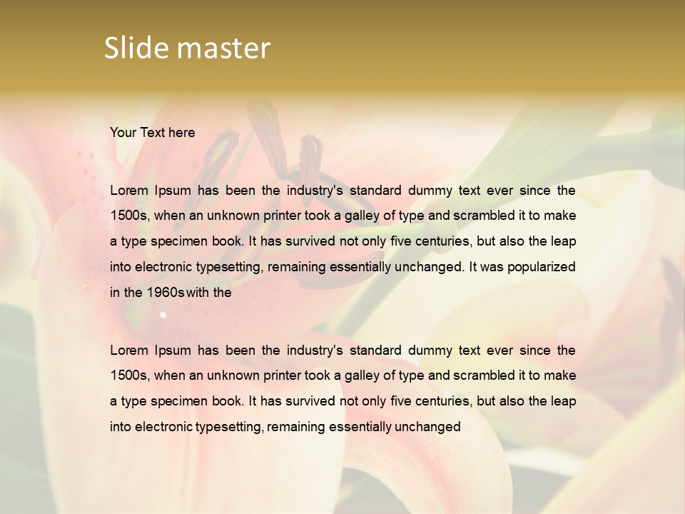 Nature Plant White PowerPoint Template