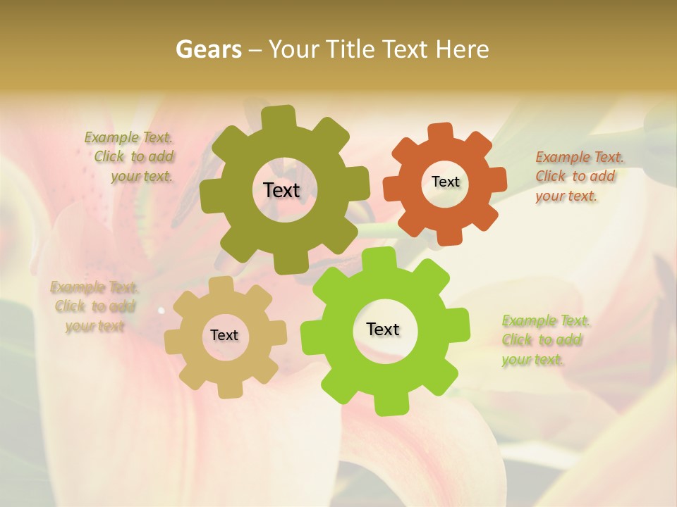 Nature Plant White PowerPoint Template