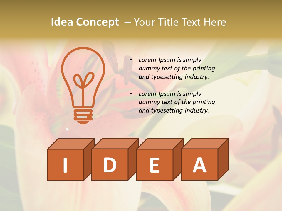 Nature Plant White PowerPoint Template