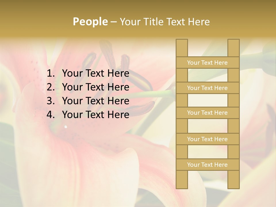 Nature Plant White PowerPoint Template