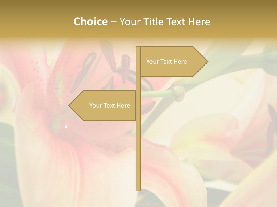 Nature Plant White PowerPoint Template