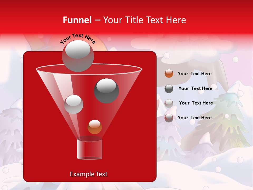 Misty Snowboarding Teenager PowerPoint Template