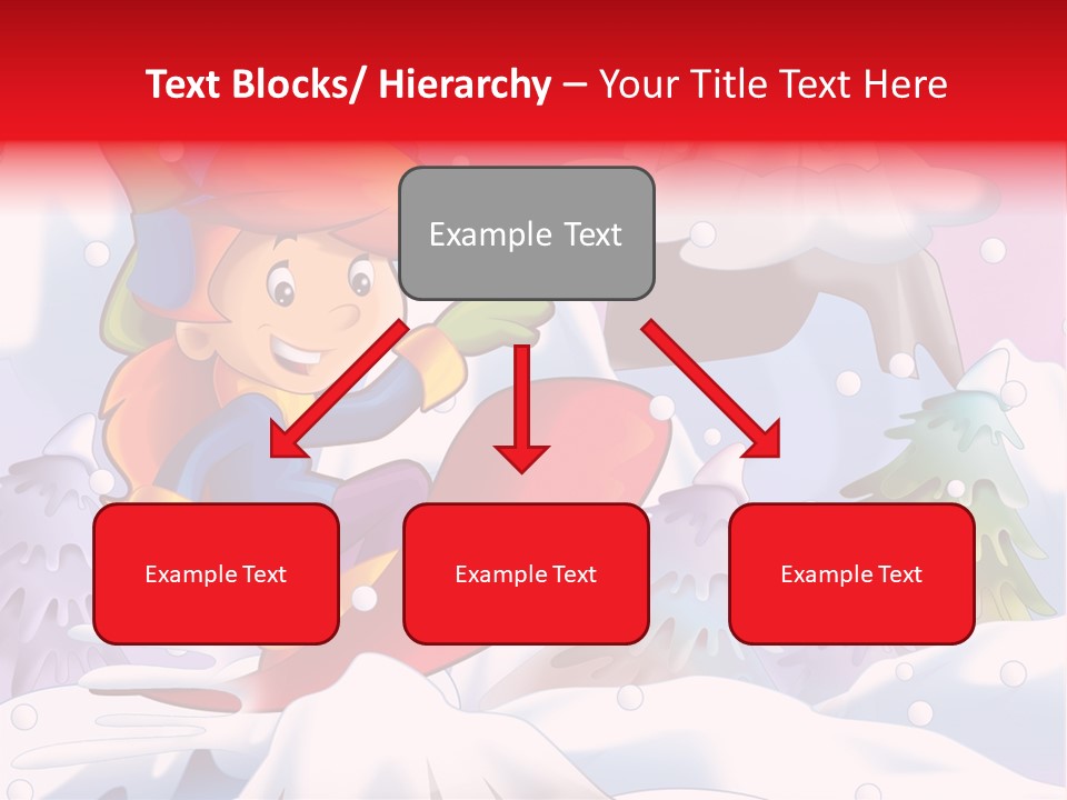 Misty Snowboarding Teenager PowerPoint Template