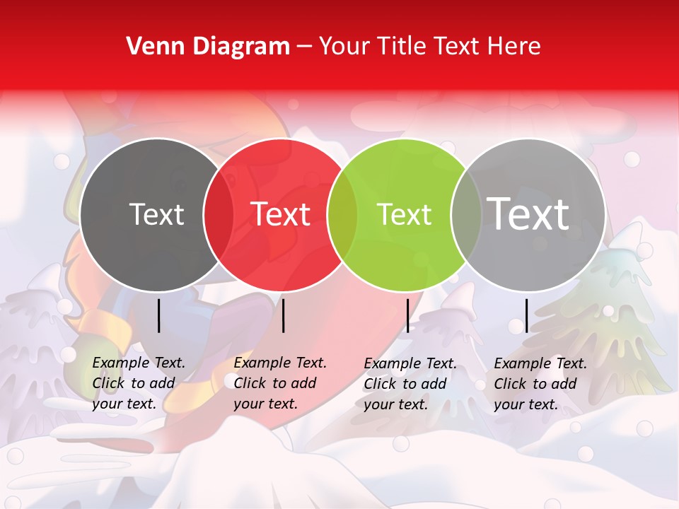 Misty Snowboarding Teenager PowerPoint Template