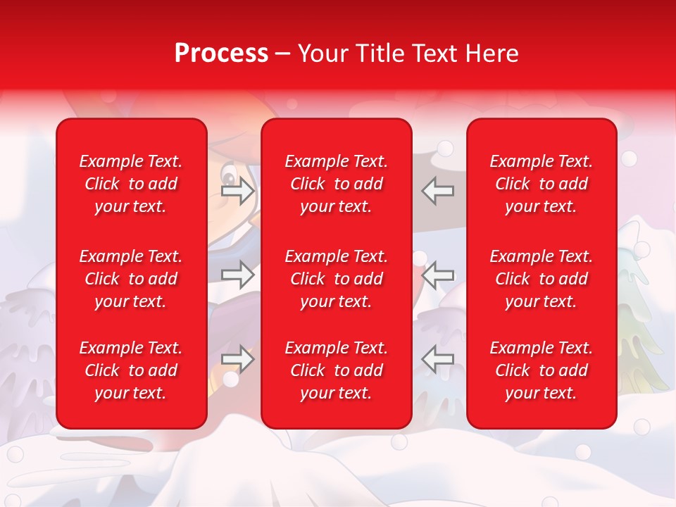 Misty Snowboarding Teenager PowerPoint Template