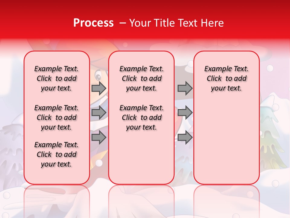 Misty Snowboarding Teenager PowerPoint Template