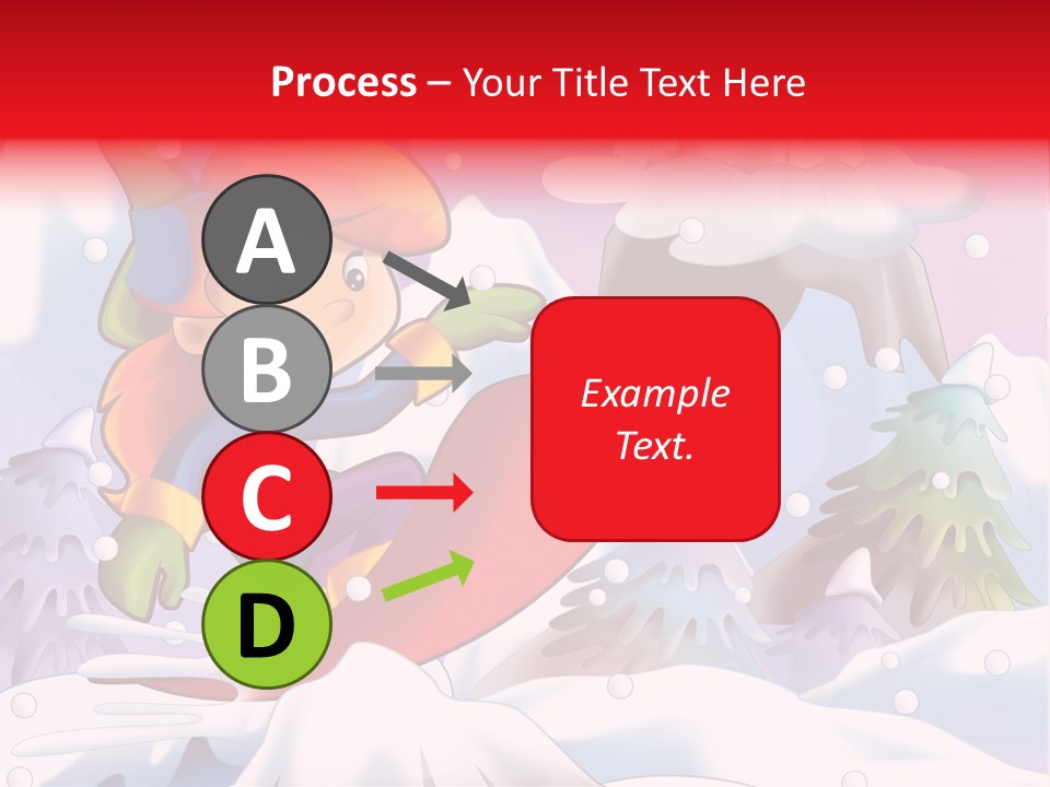 Misty Snowboarding Teenager PowerPoint Template