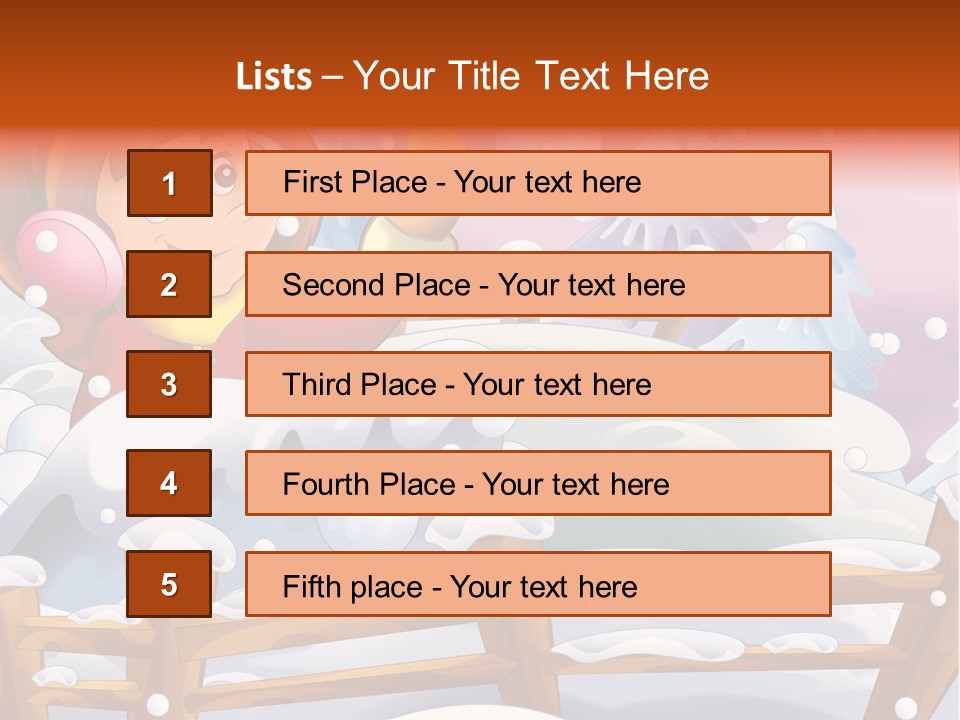 Ice Girl Snowfall PowerPoint Template