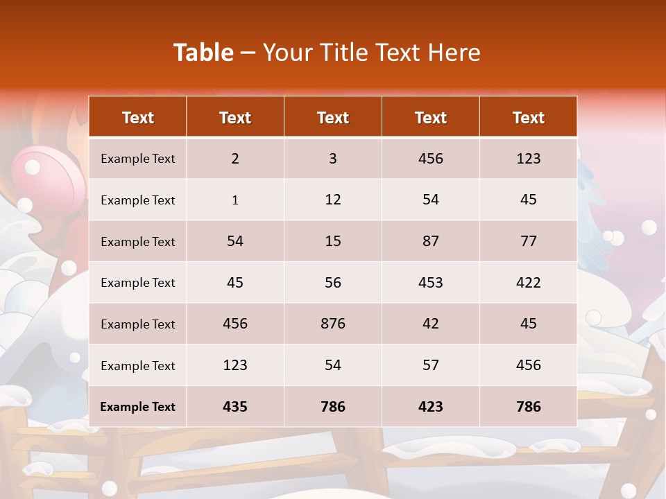 Ice Girl Snowfall PowerPoint Template