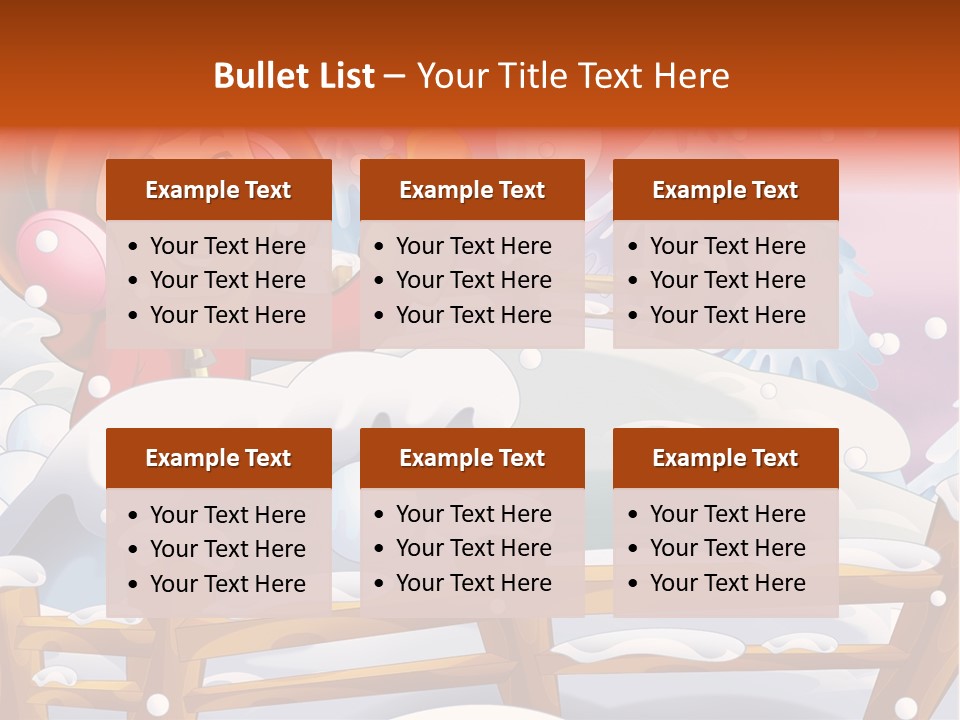 Ice Girl Snowfall PowerPoint Template