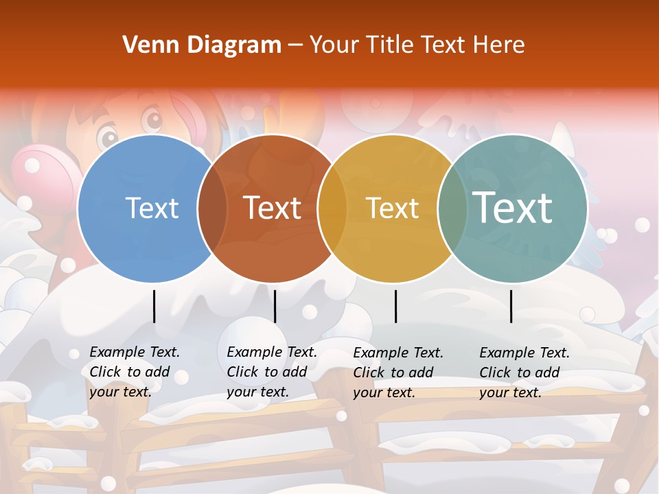 Ice Girl Snowfall PowerPoint Template