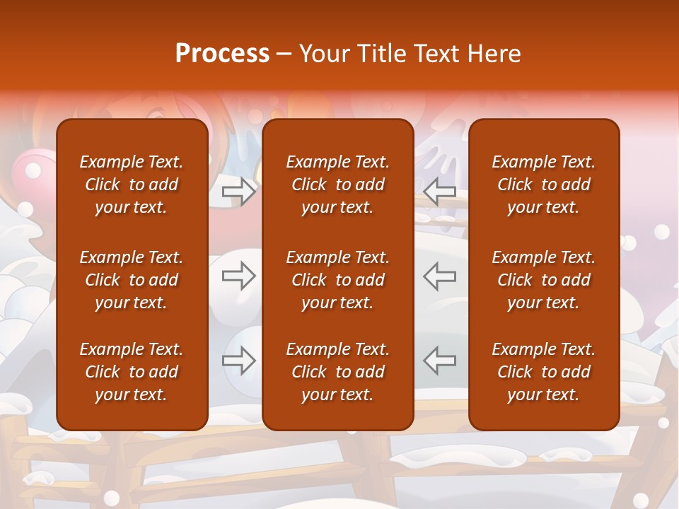 Ice Girl Snowfall PowerPoint Template