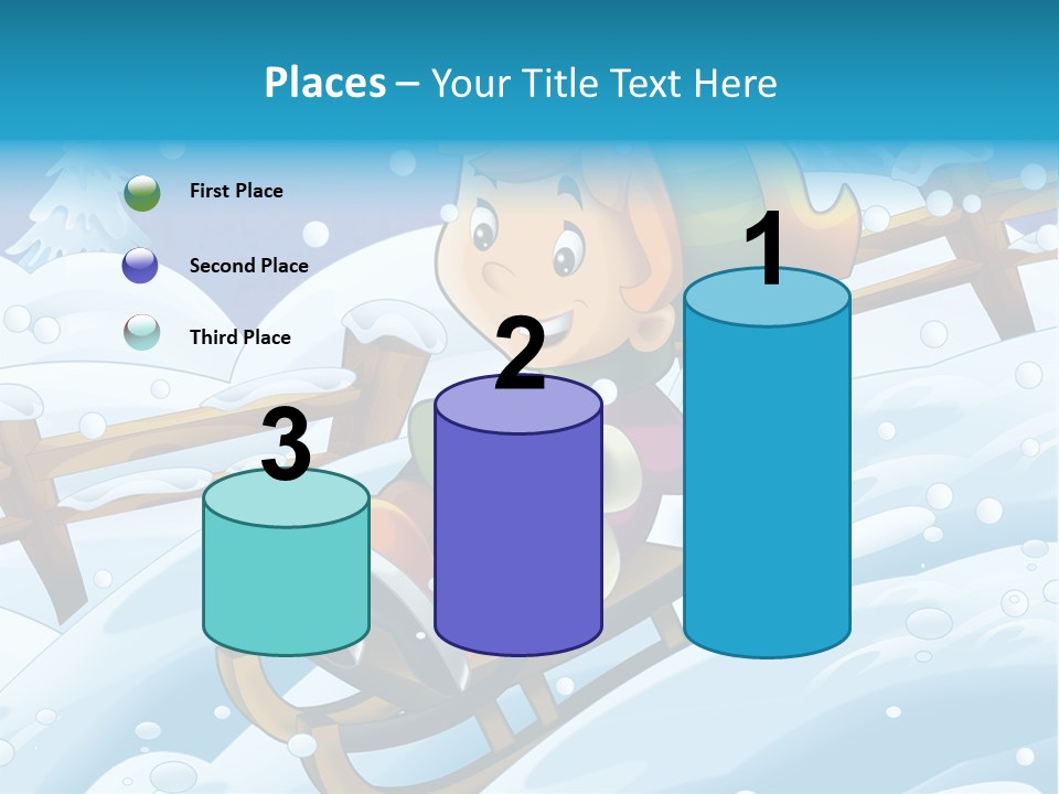 Preteen Sledge Smile PowerPoint Template
