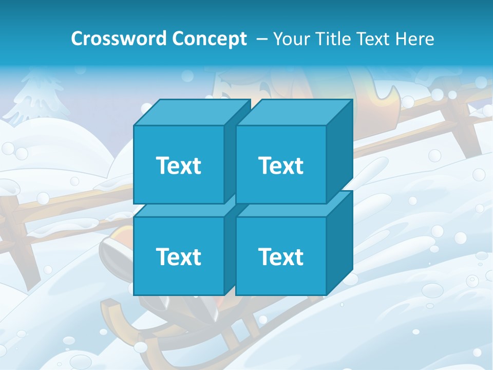 Preteen Sledge Smile PowerPoint Template