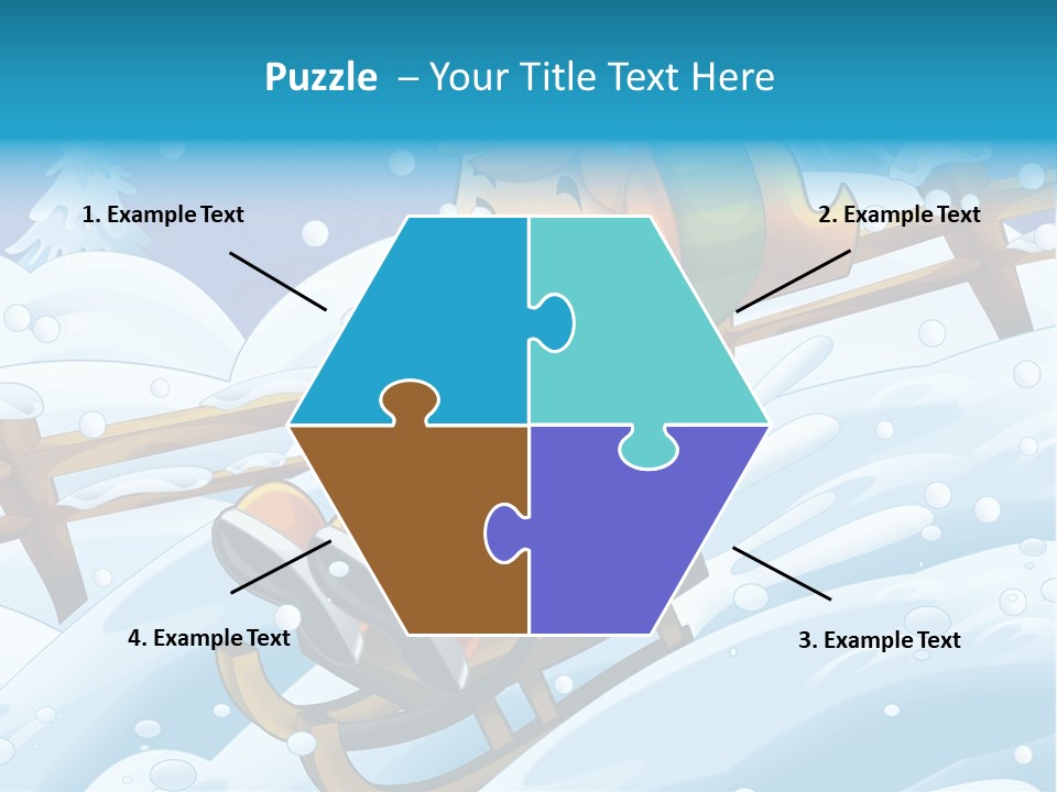 Preteen Sledge Smile PowerPoint Template