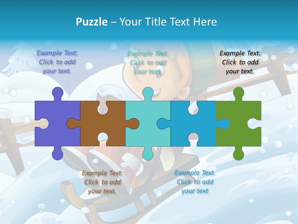 Preteen Sledge Smile PowerPoint Template