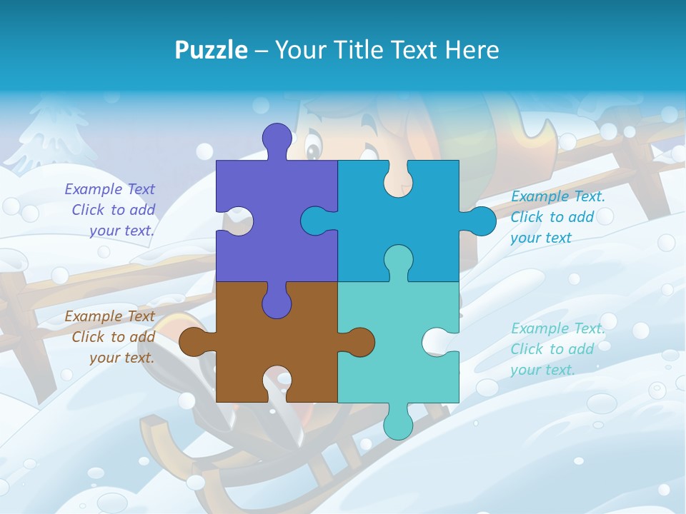 Preteen Sledge Smile PowerPoint Template