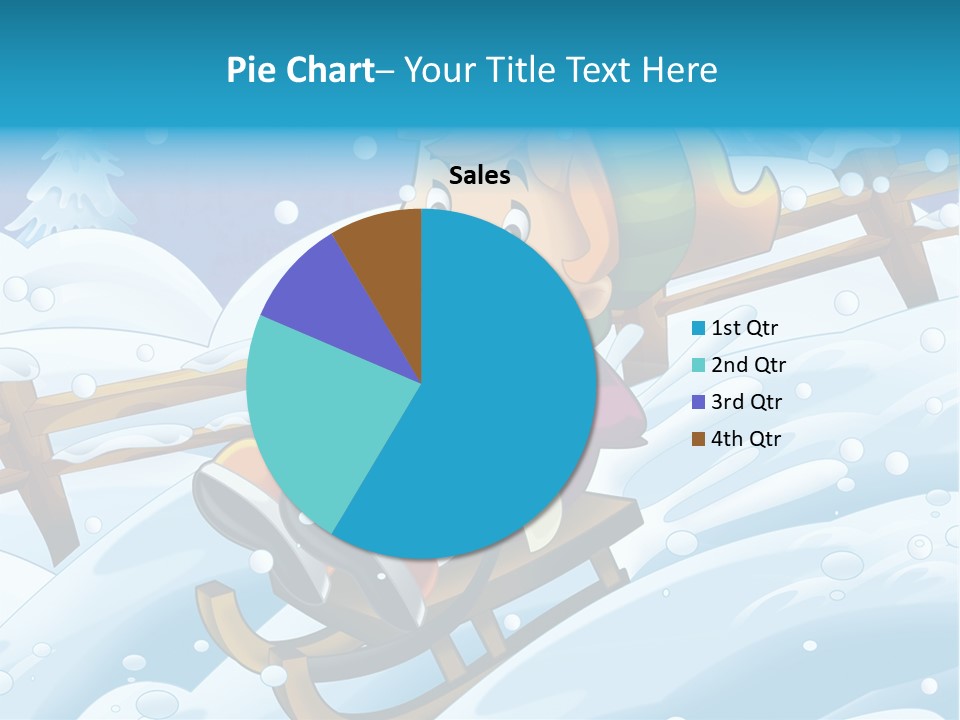 Preteen Sledge Smile PowerPoint Template