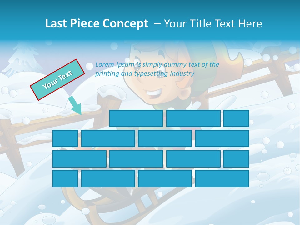 Preteen Sledge Smile PowerPoint Template