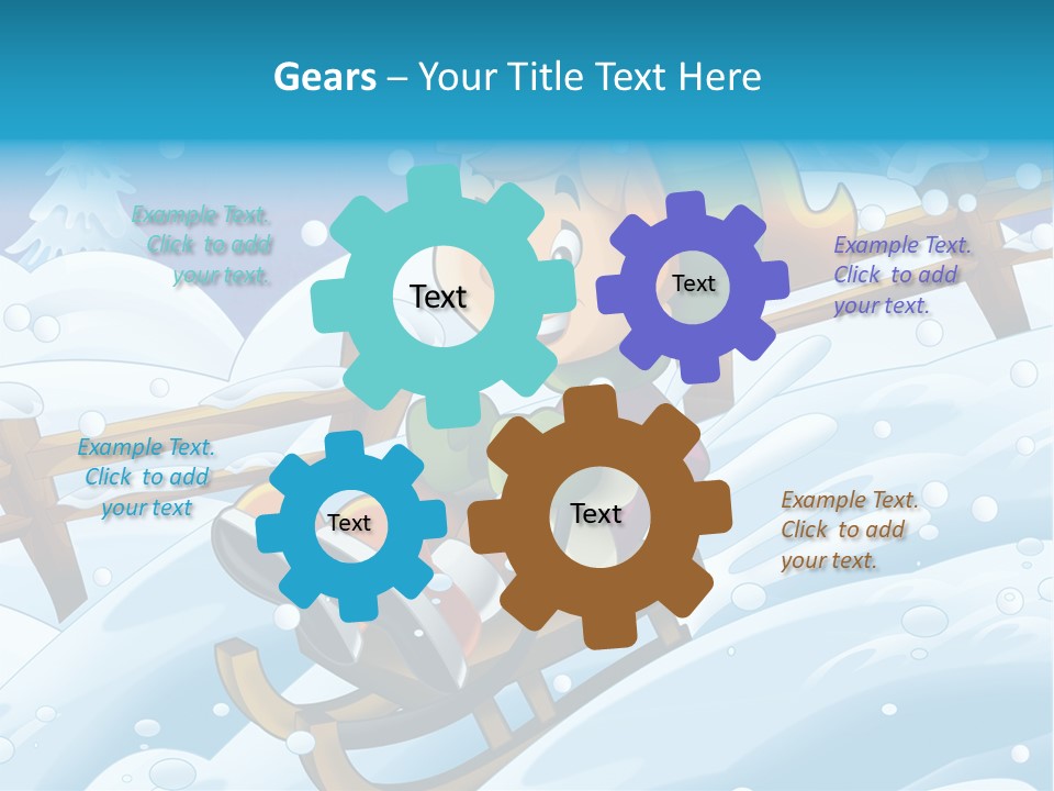 Preteen Sledge Smile PowerPoint Template