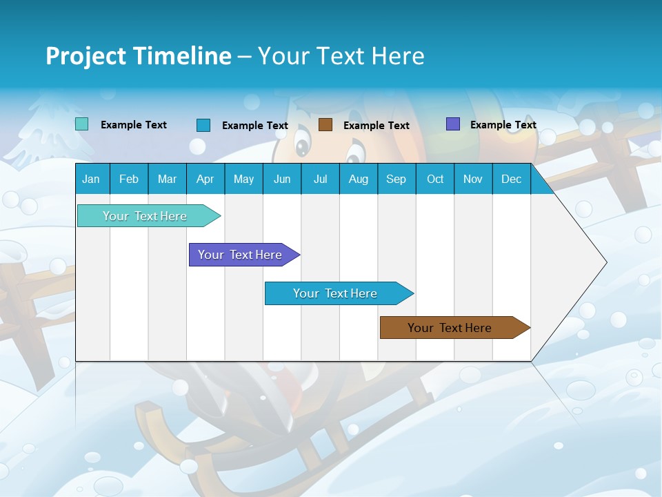 Preteen Sledge Smile PowerPoint Template