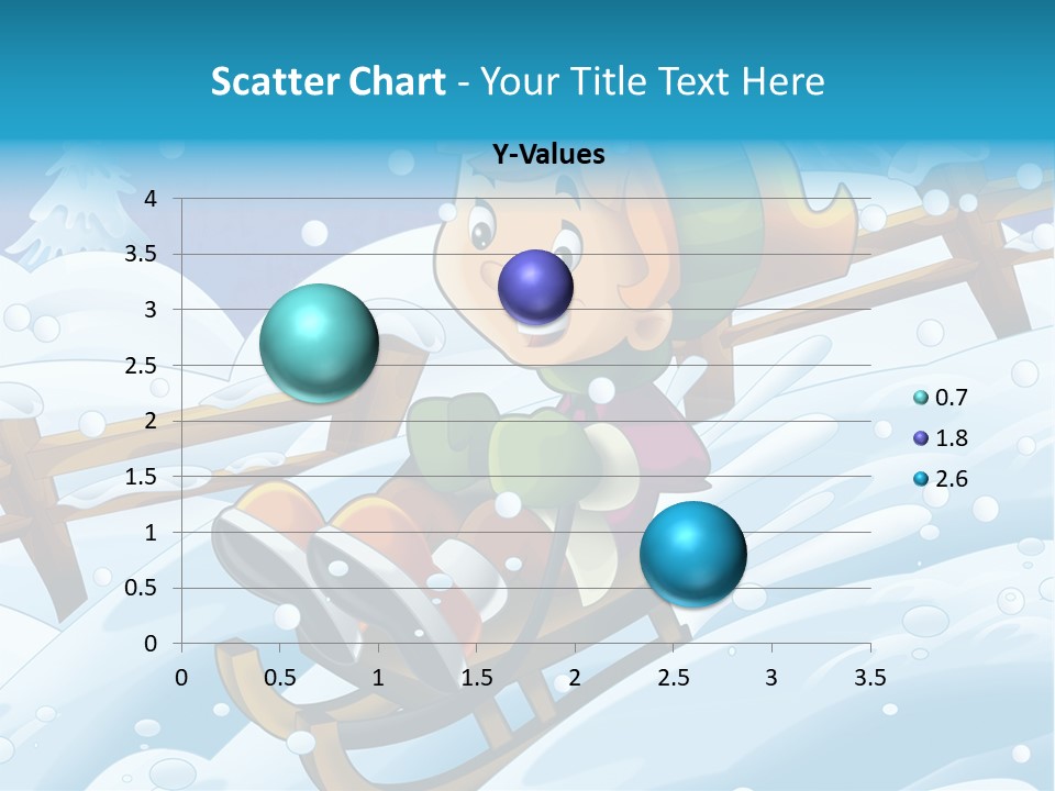 Preteen Sledge Smile PowerPoint Template
