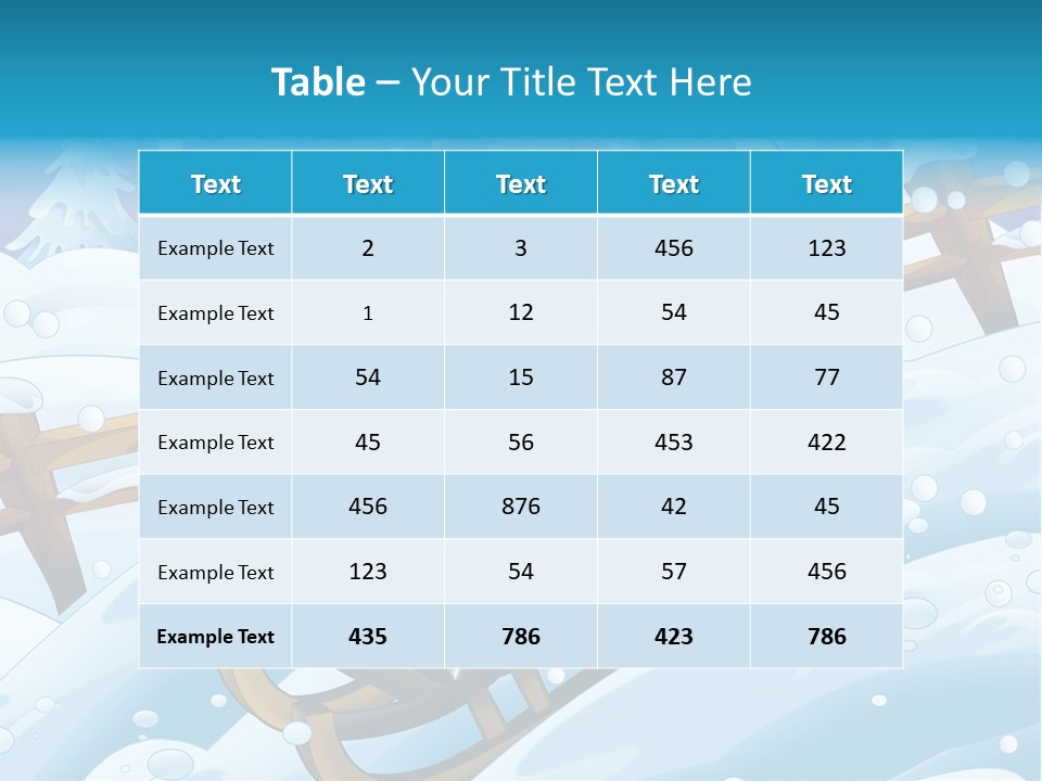 Preteen Sledge Smile PowerPoint Template