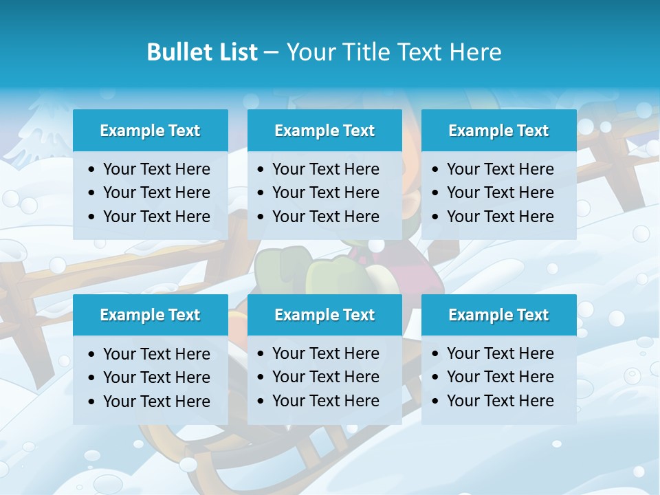 Preteen Sledge Smile PowerPoint Template