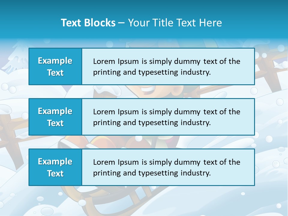 Preteen Sledge Smile PowerPoint Template