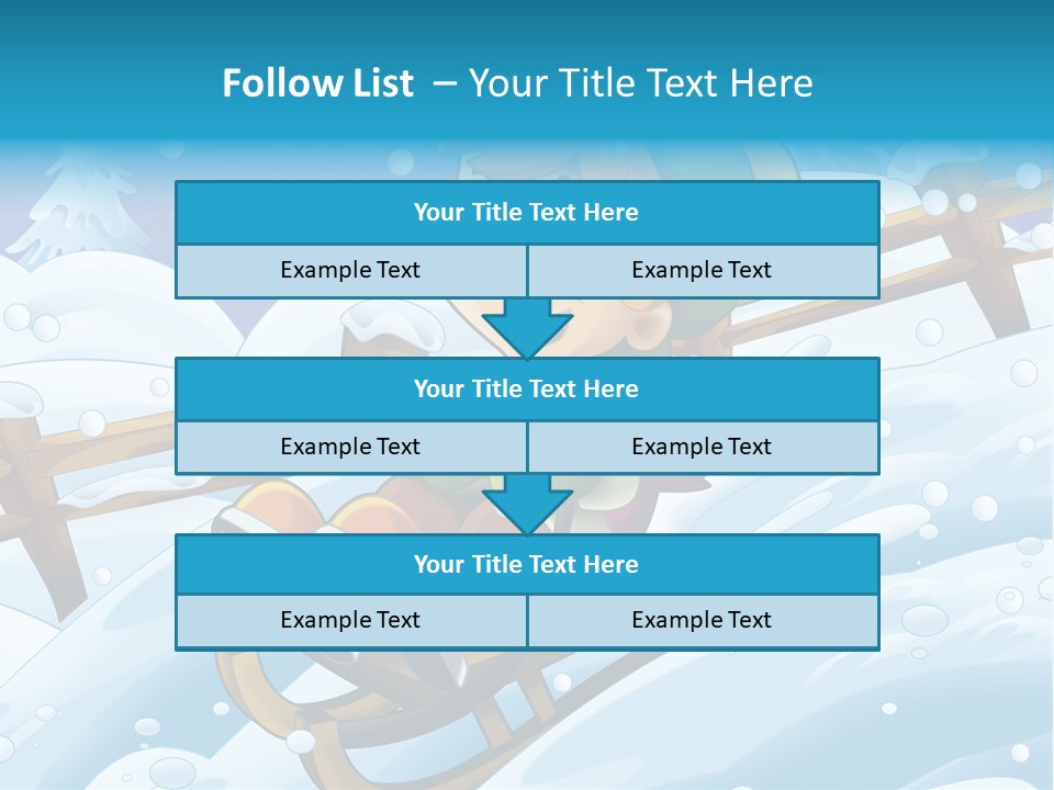 Preteen Sledge Smile PowerPoint Template