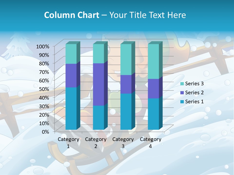 Preteen Sledge Smile PowerPoint Template