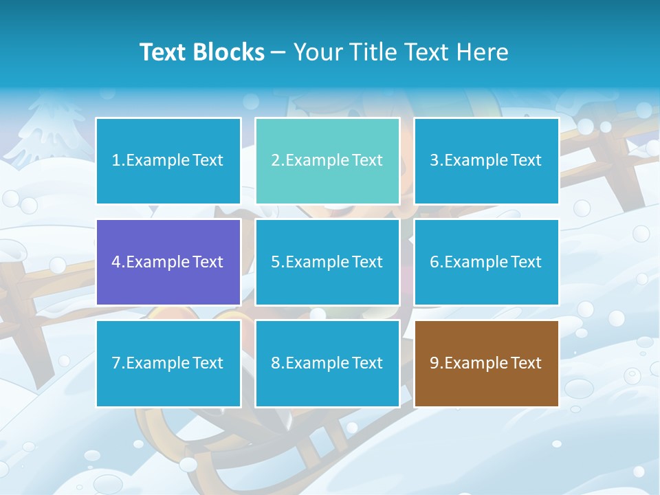 Preteen Sledge Smile PowerPoint Template