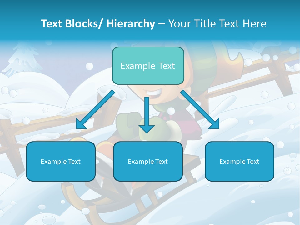 Preteen Sledge Smile PowerPoint Template