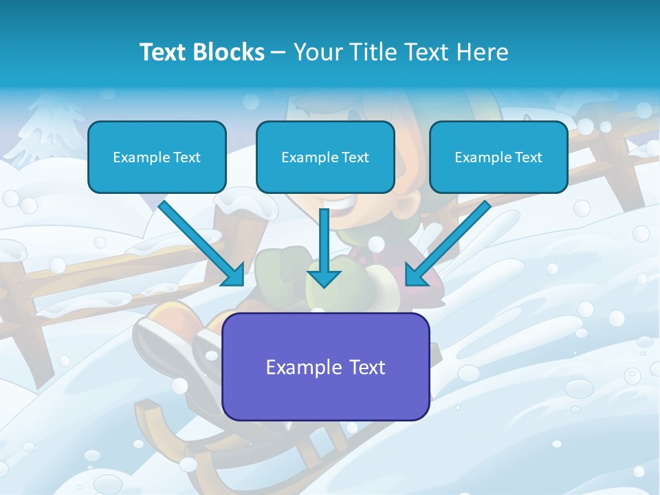 Preteen Sledge Smile PowerPoint Template