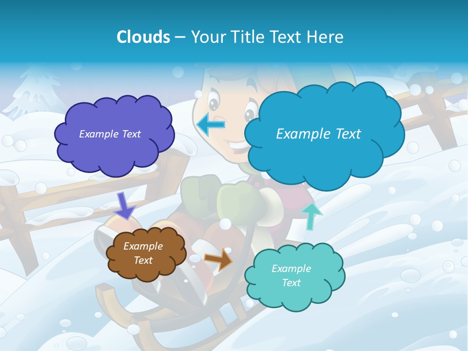 Preteen Sledge Smile PowerPoint Template